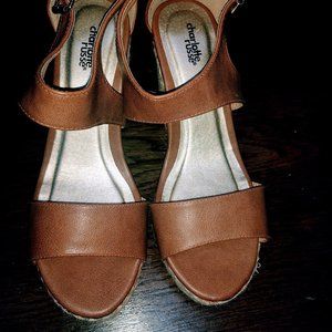Women's Wedge Sandals Size 10 Tan Charlotte Russe